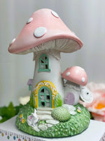 
              Light Up Pink Mushroom House
            