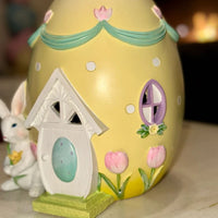 
              Light Up Yellow Easter Egg House Decor
            