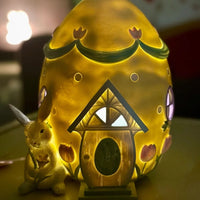 
              Light Up Yellow Easter Egg House Decor
            