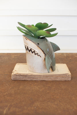 Ceramic Shark Planter