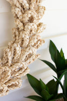 
              Woven Round Seagrass Rope Wreath
            