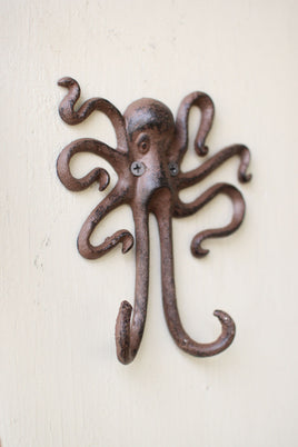 Cast Iron Octopus Wall Hook