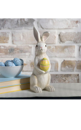 Bunny with Easter Egg Figurine