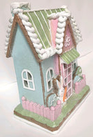 
              Light Up Pastel Easter Gingerbread Cottage Decor
            