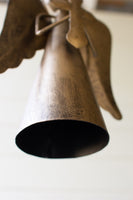 
              Antique Brass Angel Door Hanger Holding a Cross
            